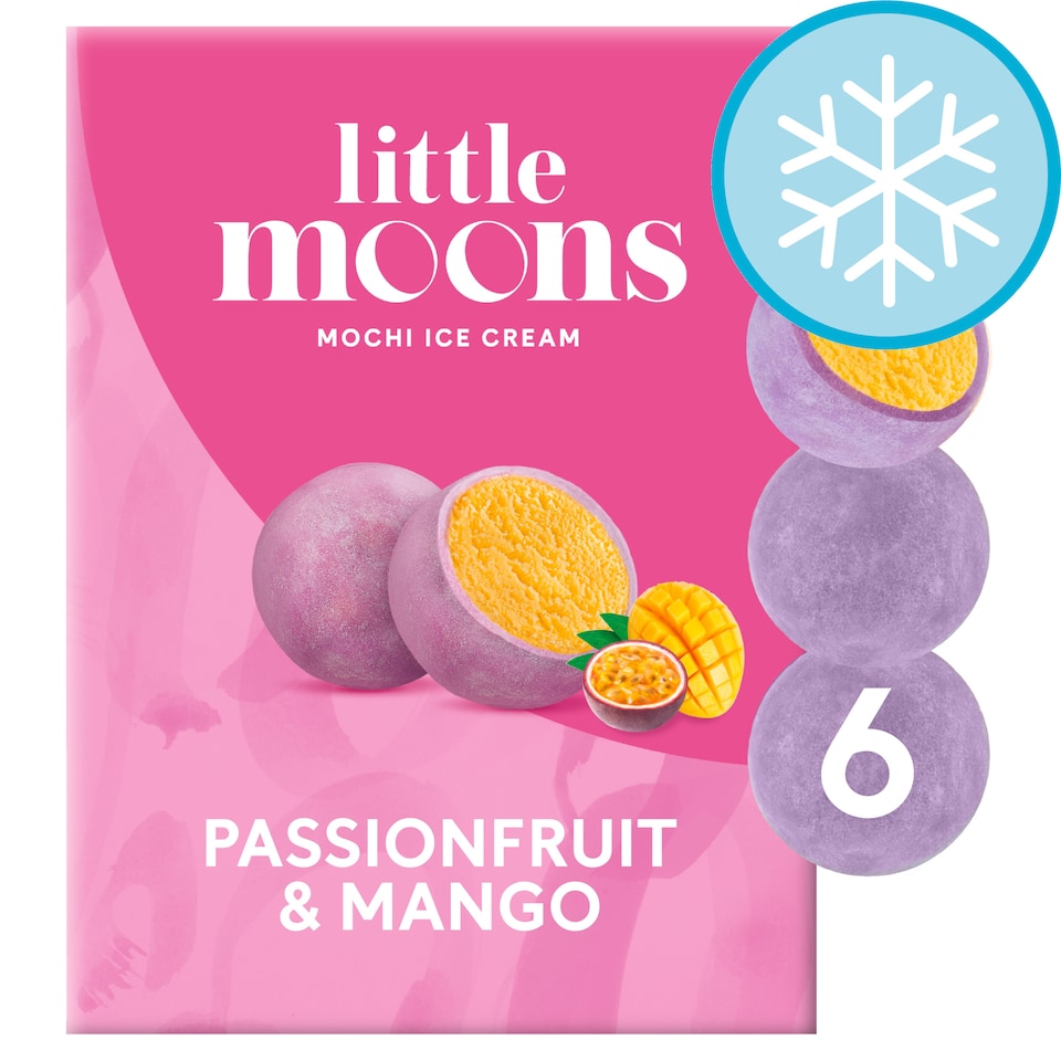 image 1 of Little Moons Passionfruit & Mango Mochi Ice Cream 6x32g