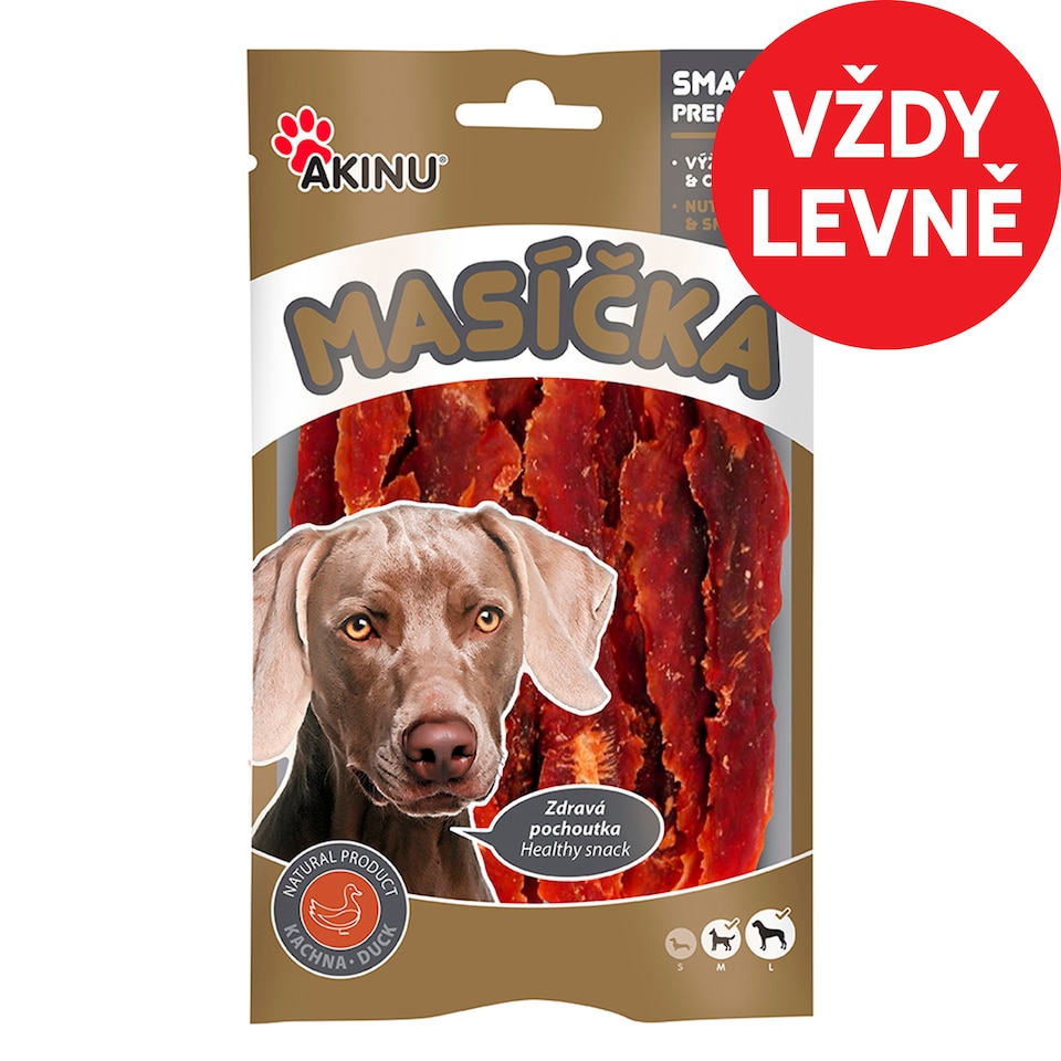 Akinu MASÍČKA duck breast treat for dogs 75 g