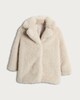 image 4 of F&F Girls Faux Fur Coat in Cream