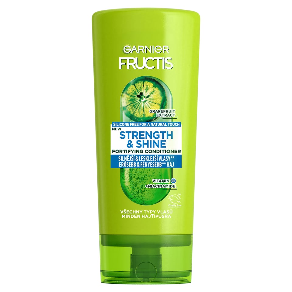 Garnier Fructis Strength & Shine Posilňujúci balzam pre všetky typy vlasov bez lesku a sily, 200 ml