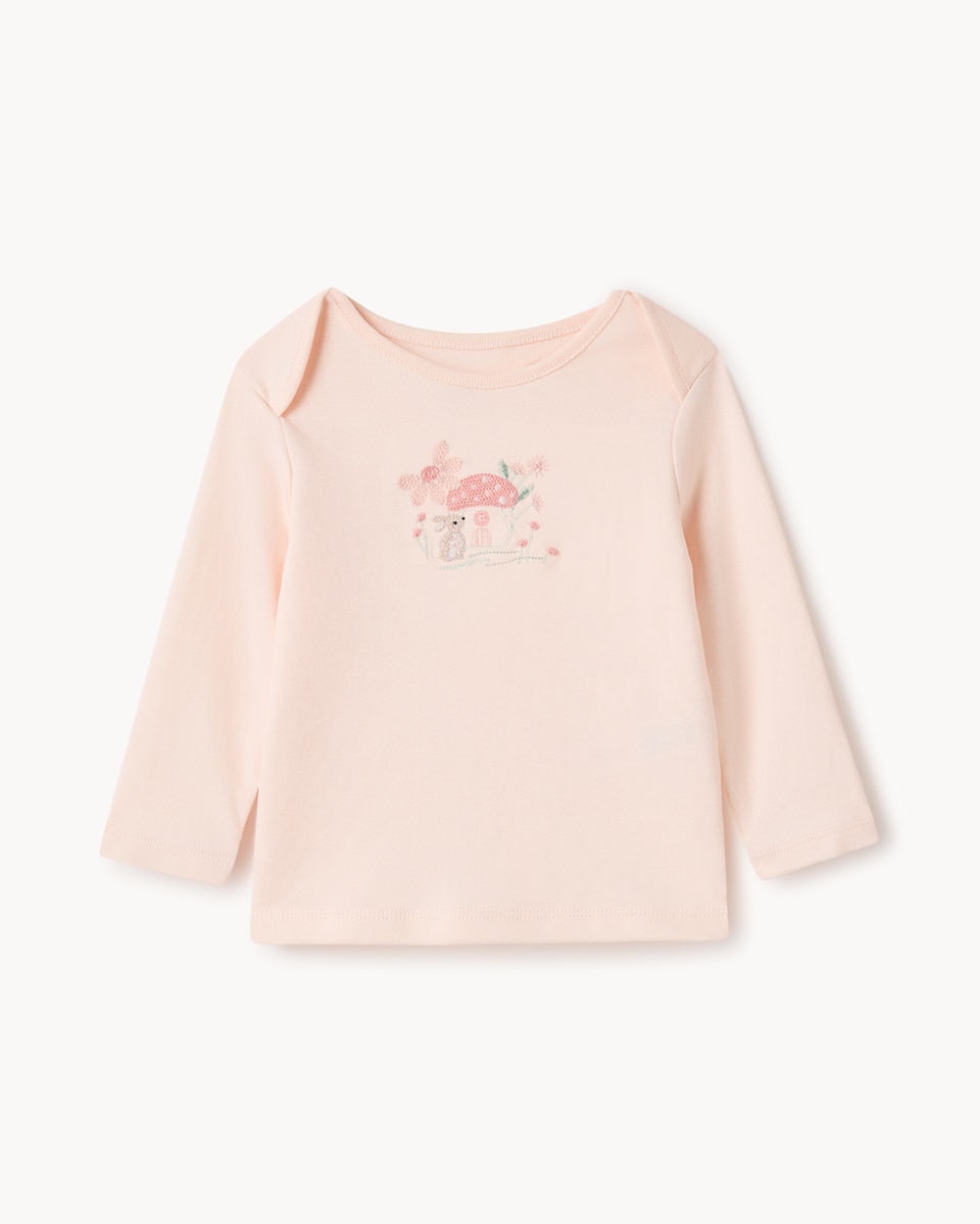 image 1 of F&F Baby 2-Pack Pure Cotton Pyjama Sets in Pink