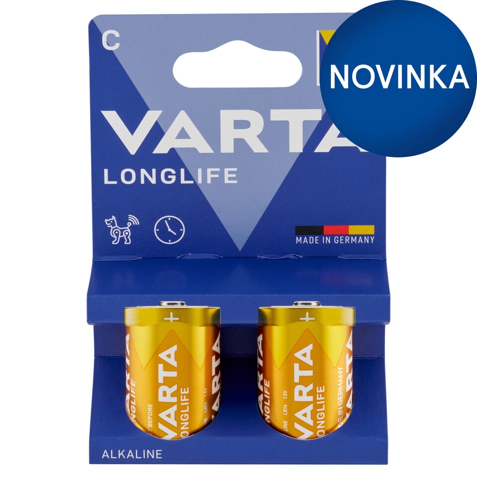 obrázok 1 z VARTA Longlife C alkalické batérie 2 ks