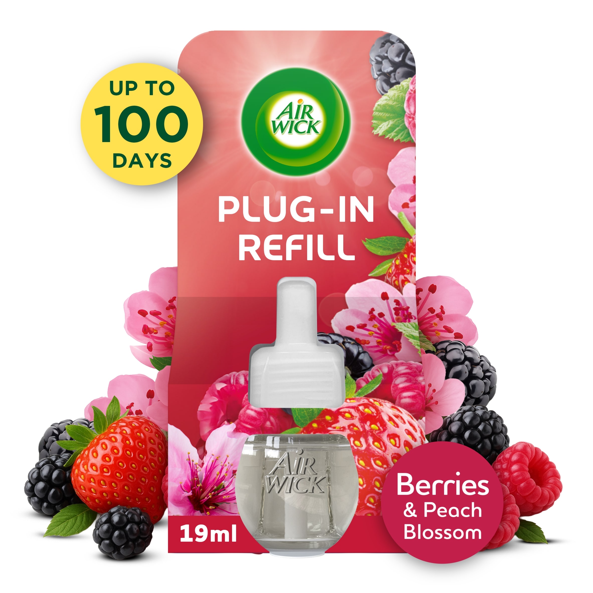 Air Wick Plug-In Refill Berries & Peach Blossom Air Freshener 19ml