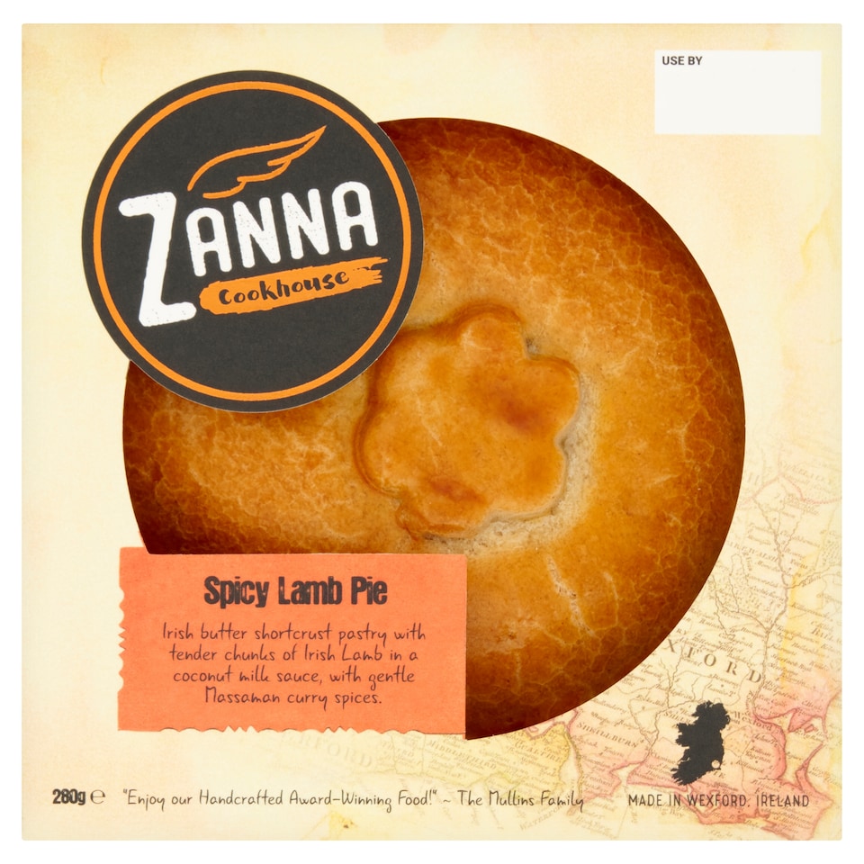 Zanna Cookhouse Spicy Lamb Pie 280g