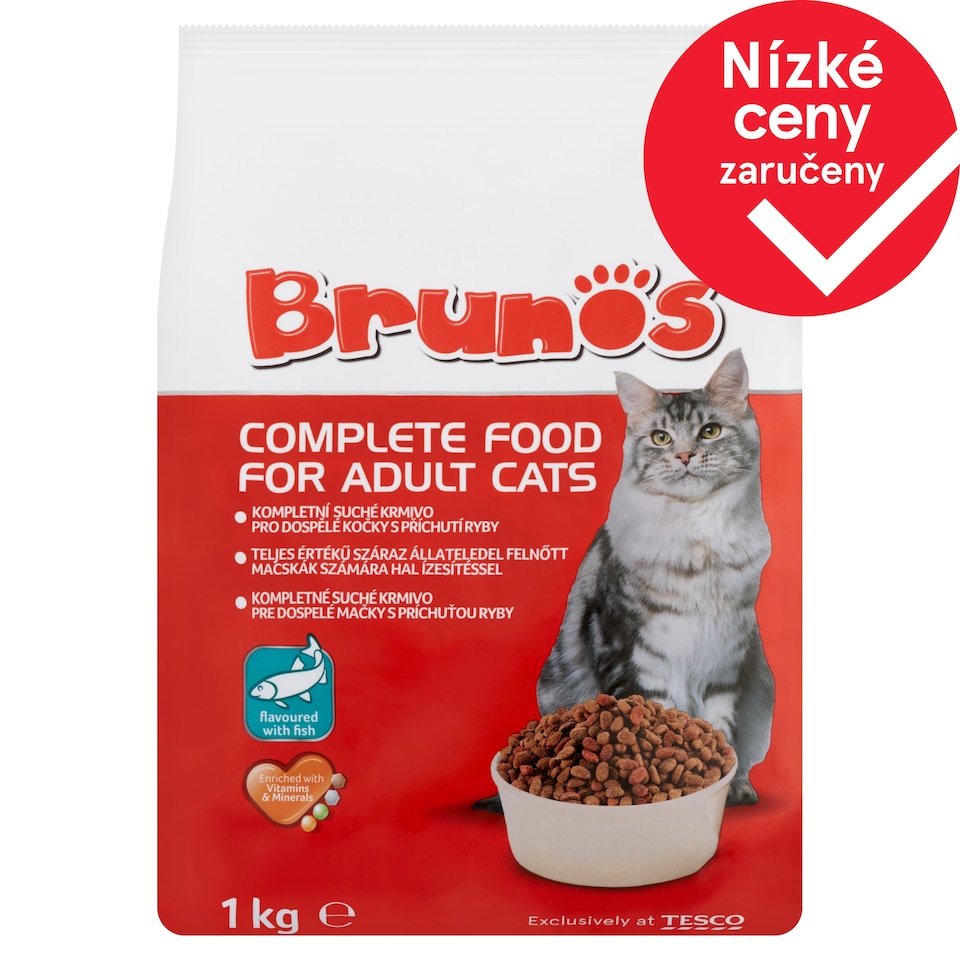 Brunos Kompletní suché krmivo pro dospělé kočky s příchutí ryby 1kg