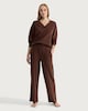 image 2 of F&F Wide Leg Loungewear Trousers in Chocolate
