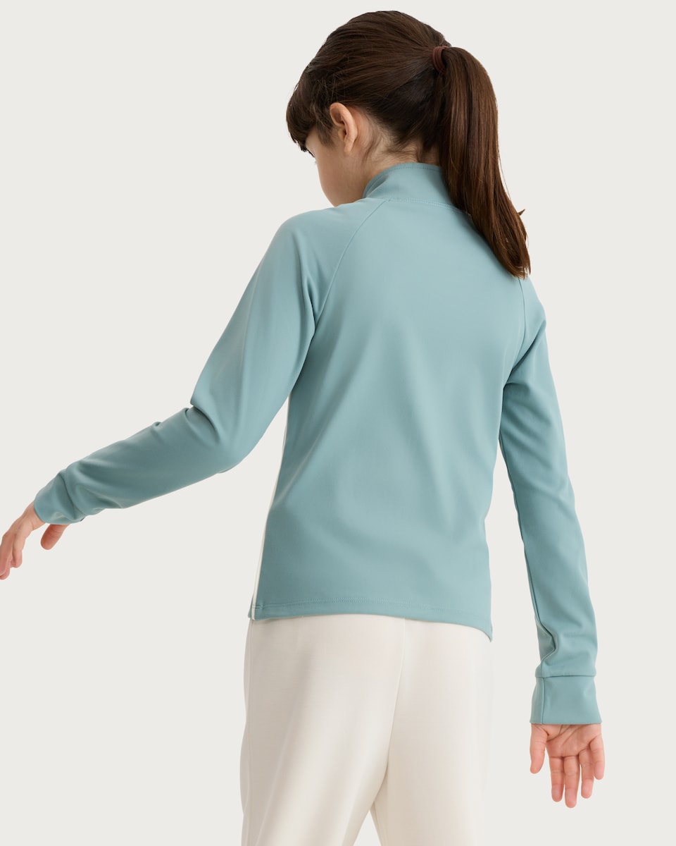 image 1 of F&F Active Girls ULTRAMOVE Zip Up Jacket in Green