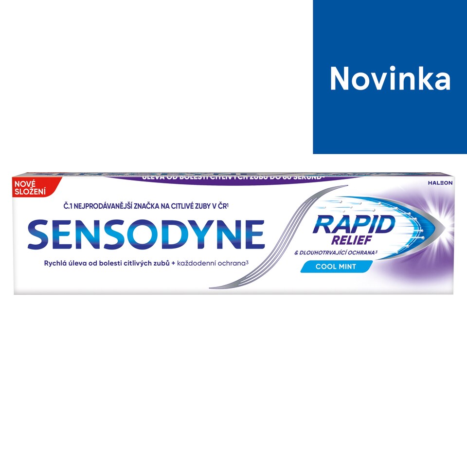 obrázok 1 z Sensodyne Rapid Relief Cool Mint zubná pasta s fluoridom 75 ml