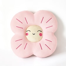 F&F Home Pink Flower Face Shaped Cushion