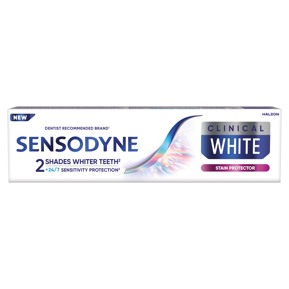 obrázok 1 z Sensodyne Clinical White Stain Protector zubná pasta s fluoridom 75 ml