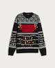 image 4 of Stranger Things Knitted Christmas Jumper in Black