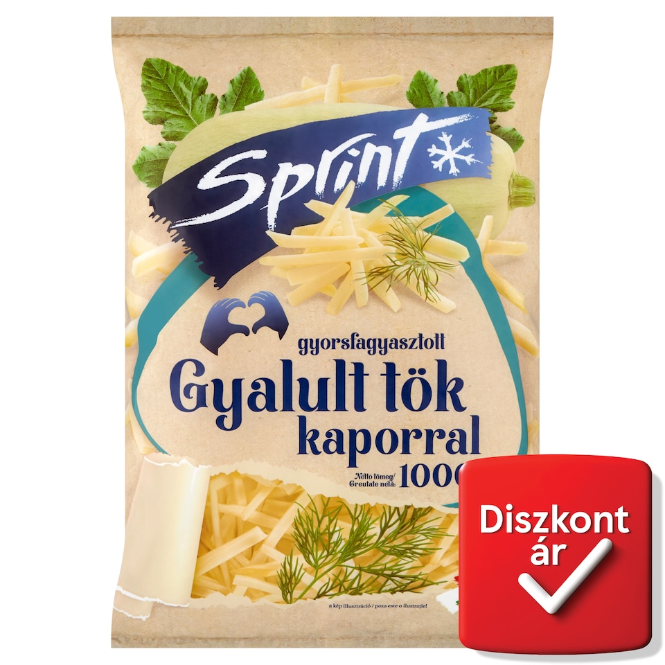 Sprint gyorsfagyasztott gyalult tök kaporral 1000 g