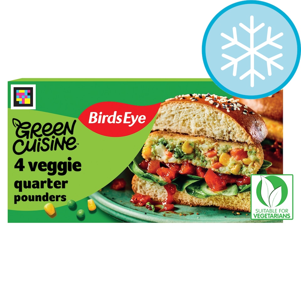 Birds Eye Green Cuisine 4 Veggie Burgers 454g