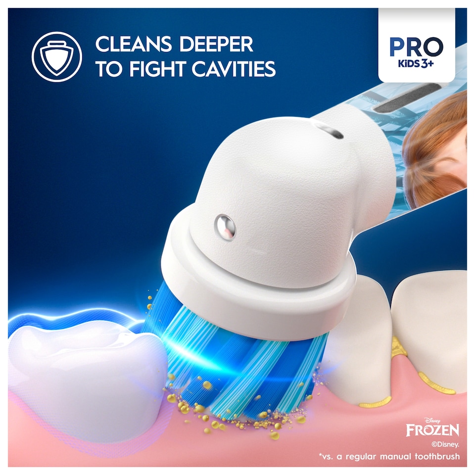 image 1 of Oral-B Pro Kids 3+ Disney Frozen Electric Toothbrush