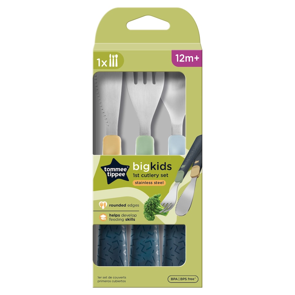 image 1 of Tommee Tippee Big Kids First Cutlery Set