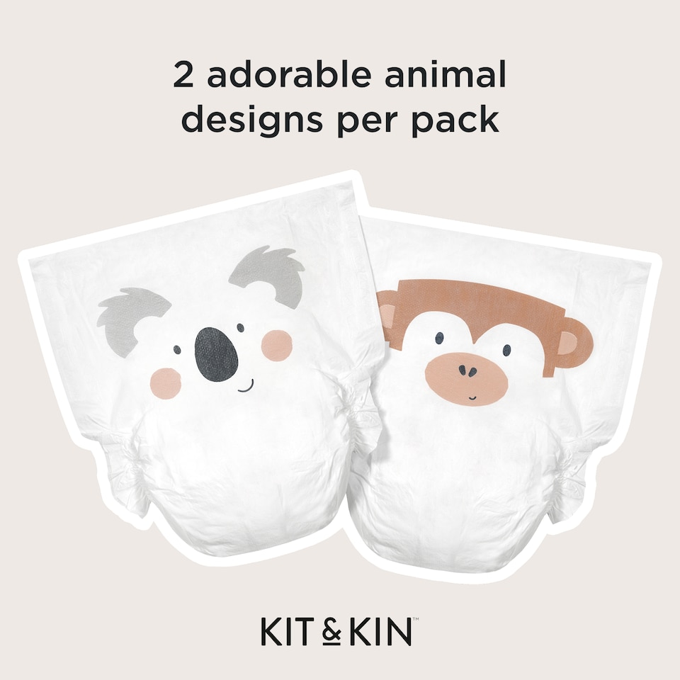 image 1 of Kit & Kin Nappies Size5 Tiger 30Pk 15Kg+ 33Lbs+