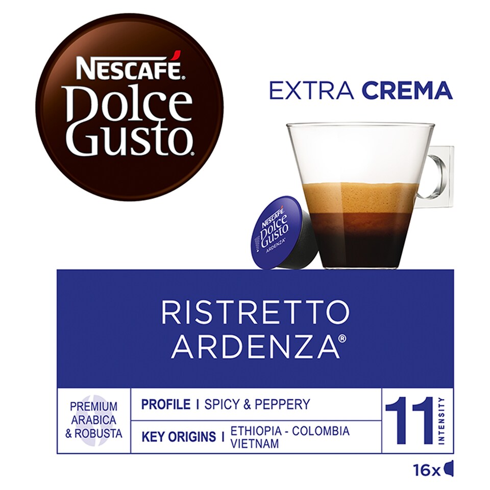 NESCAFÉ Dolce Gusto Ristretto Ardenza - Coffee in Capsules - 16 Capsules in a Pack