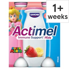 Actimel Kids Strawberry & Banana Lunchbox Yoghurt Drink Multipack 4x100g