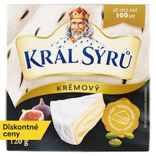 Král Sýrů Mäkký zrejúci plnotučný syr s bielou plesňou na povrchu 120 g