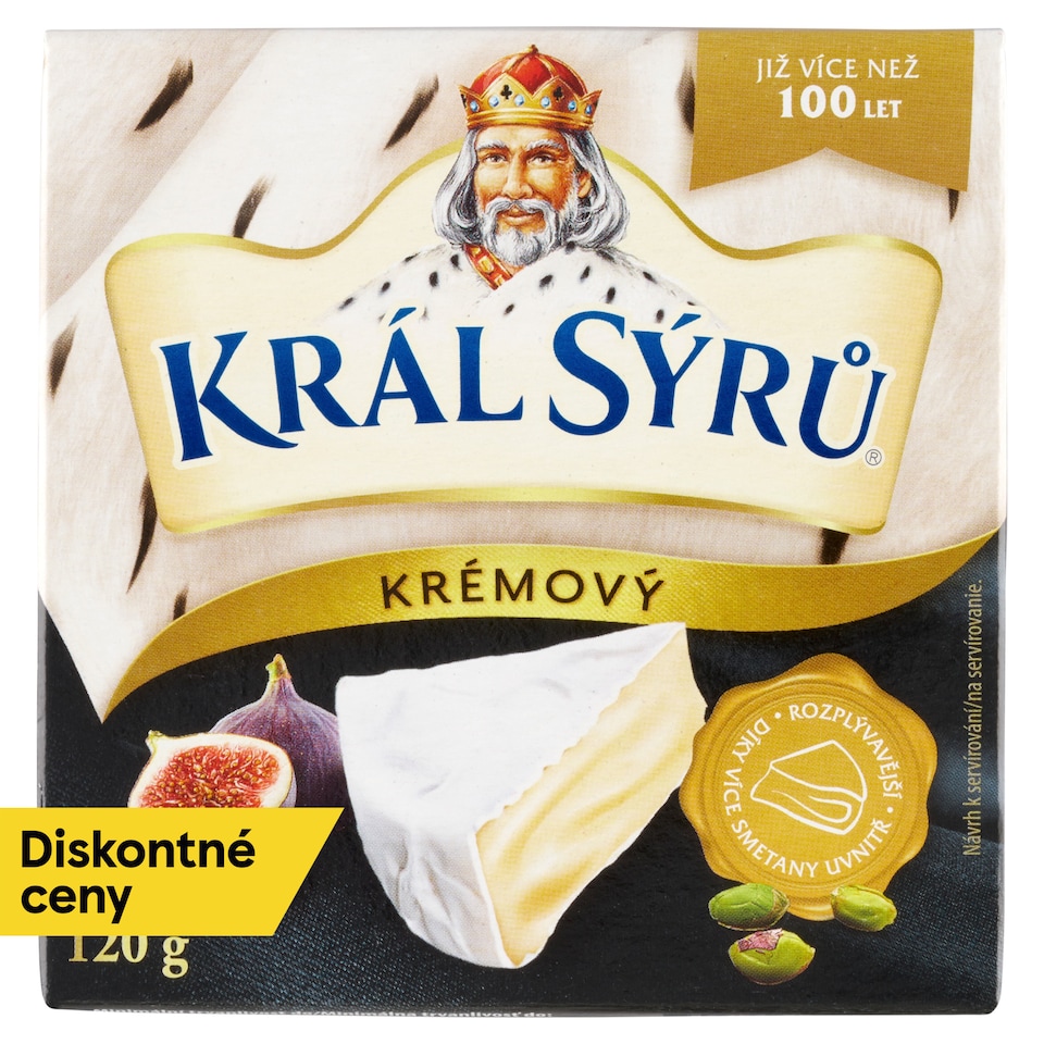 obrázok 1 z Král Sýrů Mäkký zrejúci plnotučný syr s bielou plesňou na povrchu 120 g