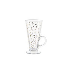 F&F Home Gold Star Latte Glass