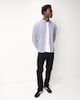 image 1 of F&F Pure Cotton Checked Long Sleeved Oxford Shirt in Navy