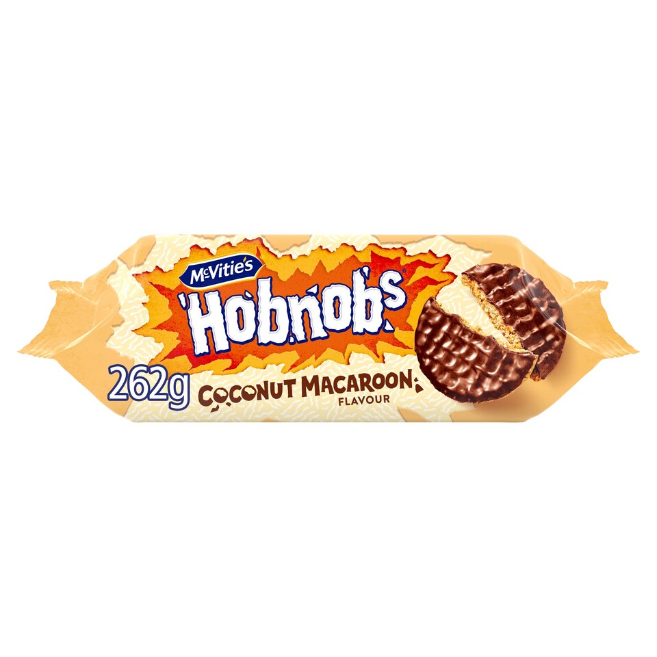 Mcvities Hobnob's Coconut Macaroon 262G Tesco Groceries