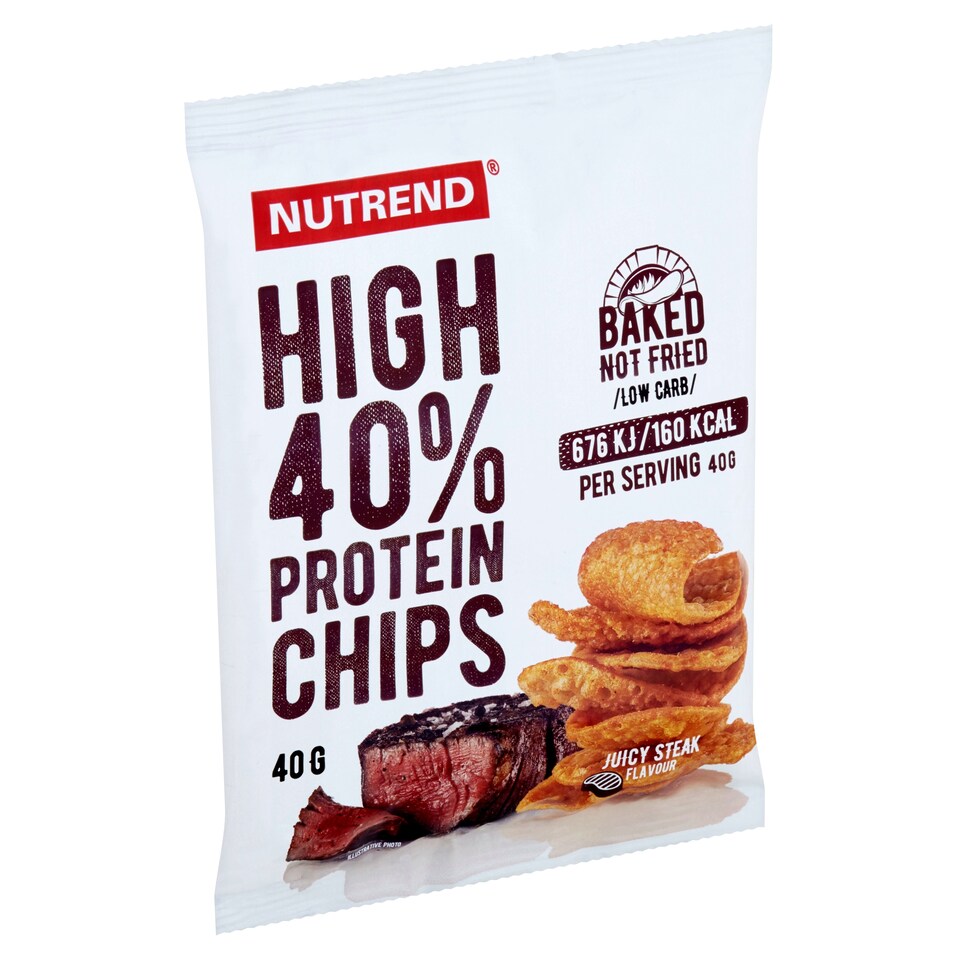 Nutrend High Protein Chips Juicy Steak Flavour 40g