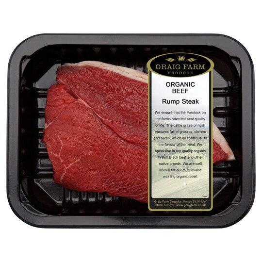 Graig Organic Beef Sirloin 200250g Tesco Groceries
