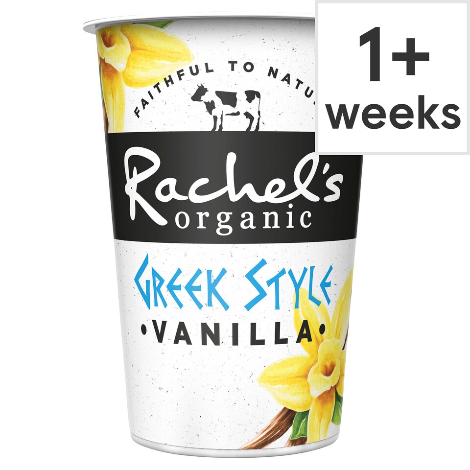 Rachel's Organic Greek Style Vanilla Yogurt 450G Tesco Groceries