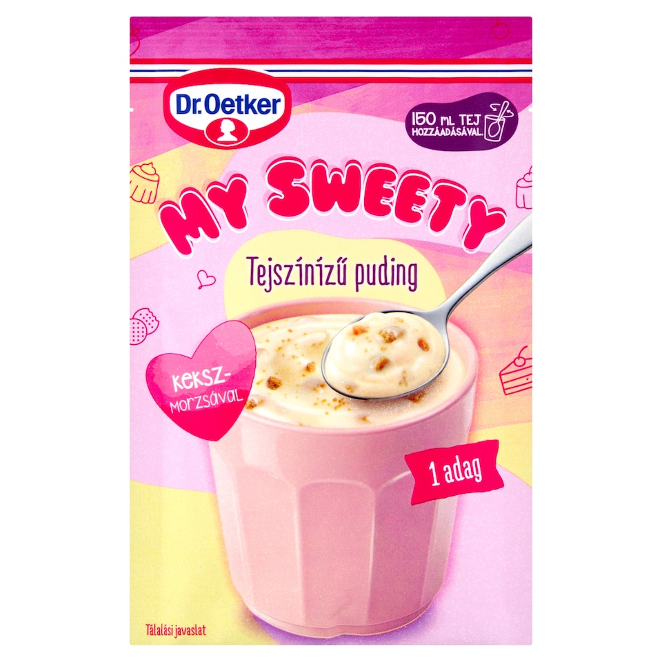 Dr. Oetker My Sweety tejszínízű puding keksz-morzsával 37 g