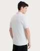 image 3 of F&F Textured Zip Neck Short Sleeved Polo Shirt in Grey