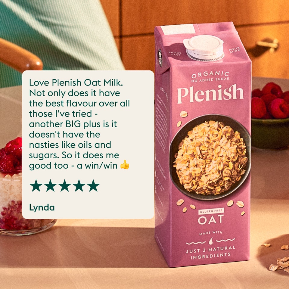image 1 of Plenish Organic Gluten Free Chilled Oat Drink 1L