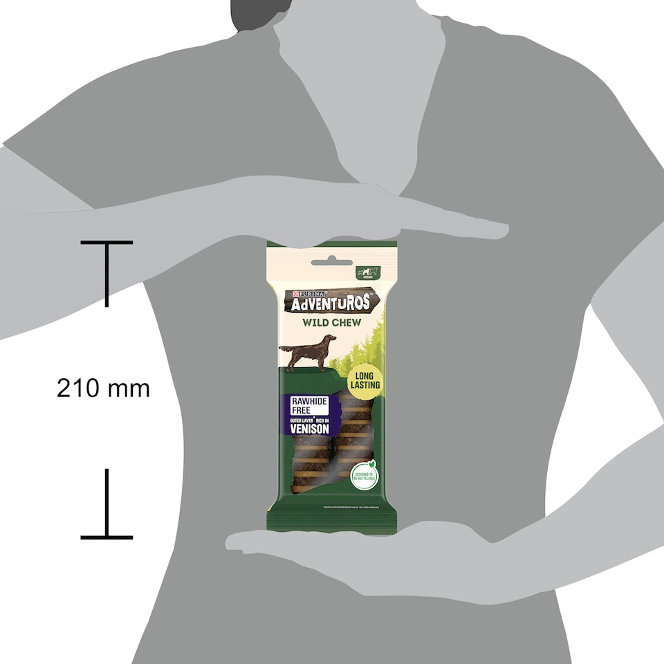 image 1 of Adventuros Wild Dog Chew Medium Venison 200G