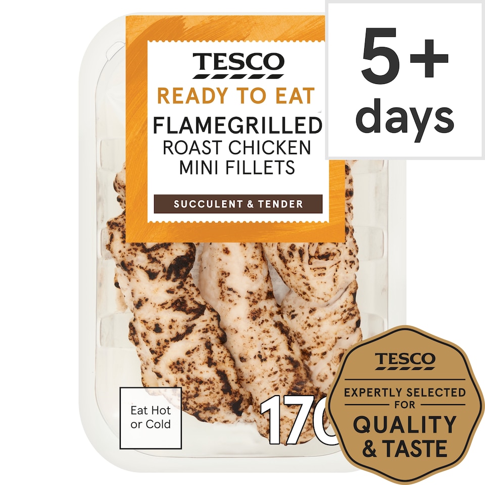 Tesco Flame Grilled Chicken Breast Mini Fillets 170g