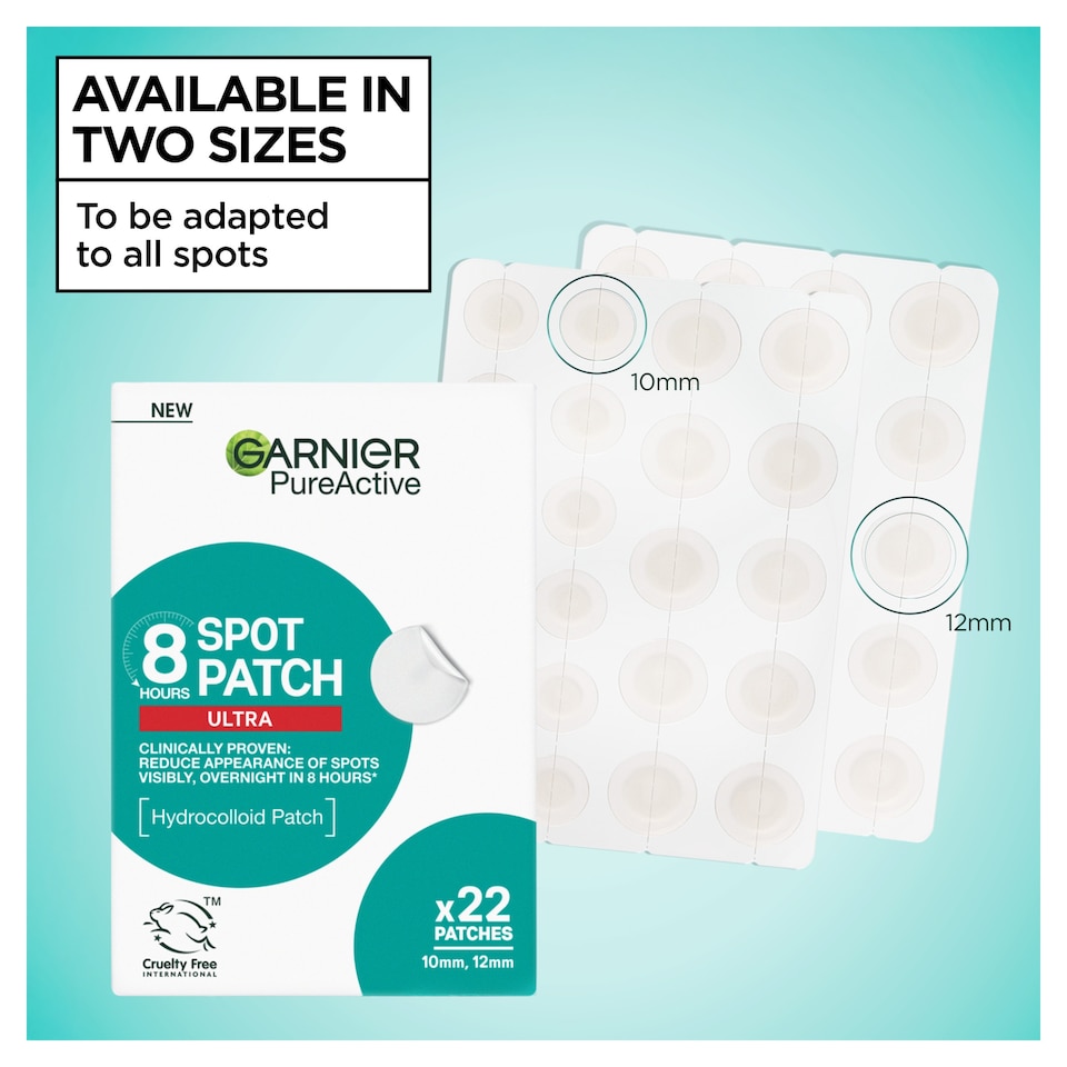 image 1 of Garnier Pure Active Spot Hydrocolloid Ultra Invisible 22 Patch