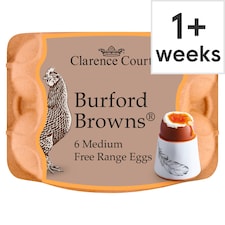 Clarence Court Brown Medium Free Range Eggs 6 Pack