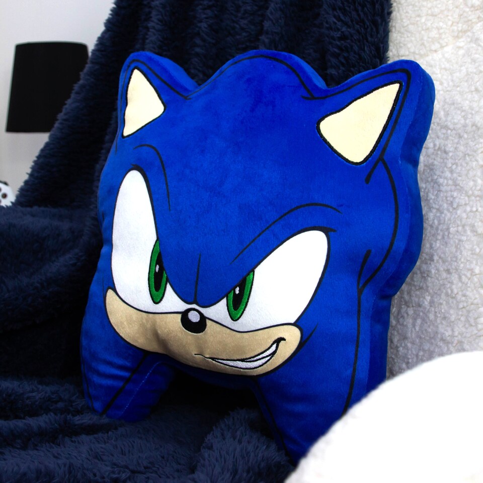 image 1 of SONIC SHAPED CUSHION