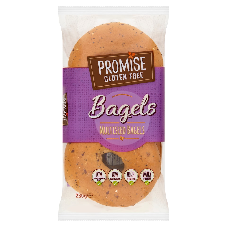 Promise Gluten Free Multiseed Bagel 280g