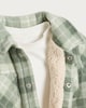 image 3 of F&F Baby 3-Piece Check Shacket, Tee & Jeans Set in Green