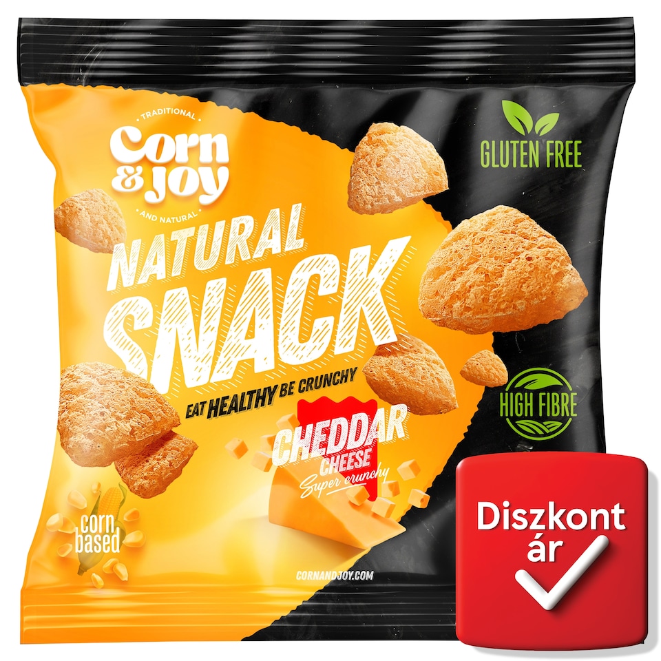 Corn & Joy cheddar sajtos snack 40 g