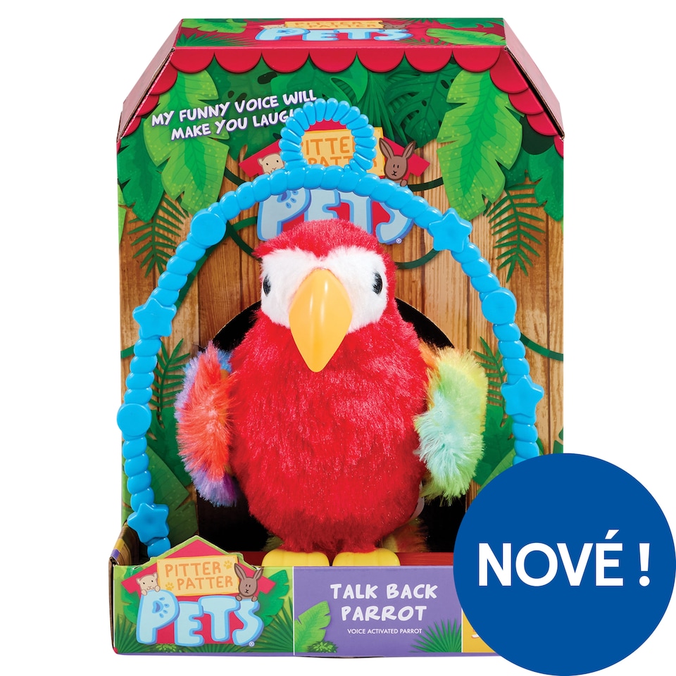 image 1 of Addo Pitter Patter Pets Talk Back Parrot