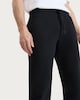 image 2 of F&F Cotton Rich Cuffed Drawstring Joggers in Black