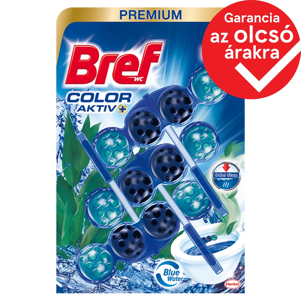image 1 of Bref Color Aktiv Eucalyptus Toilet Block 3 x 50 g