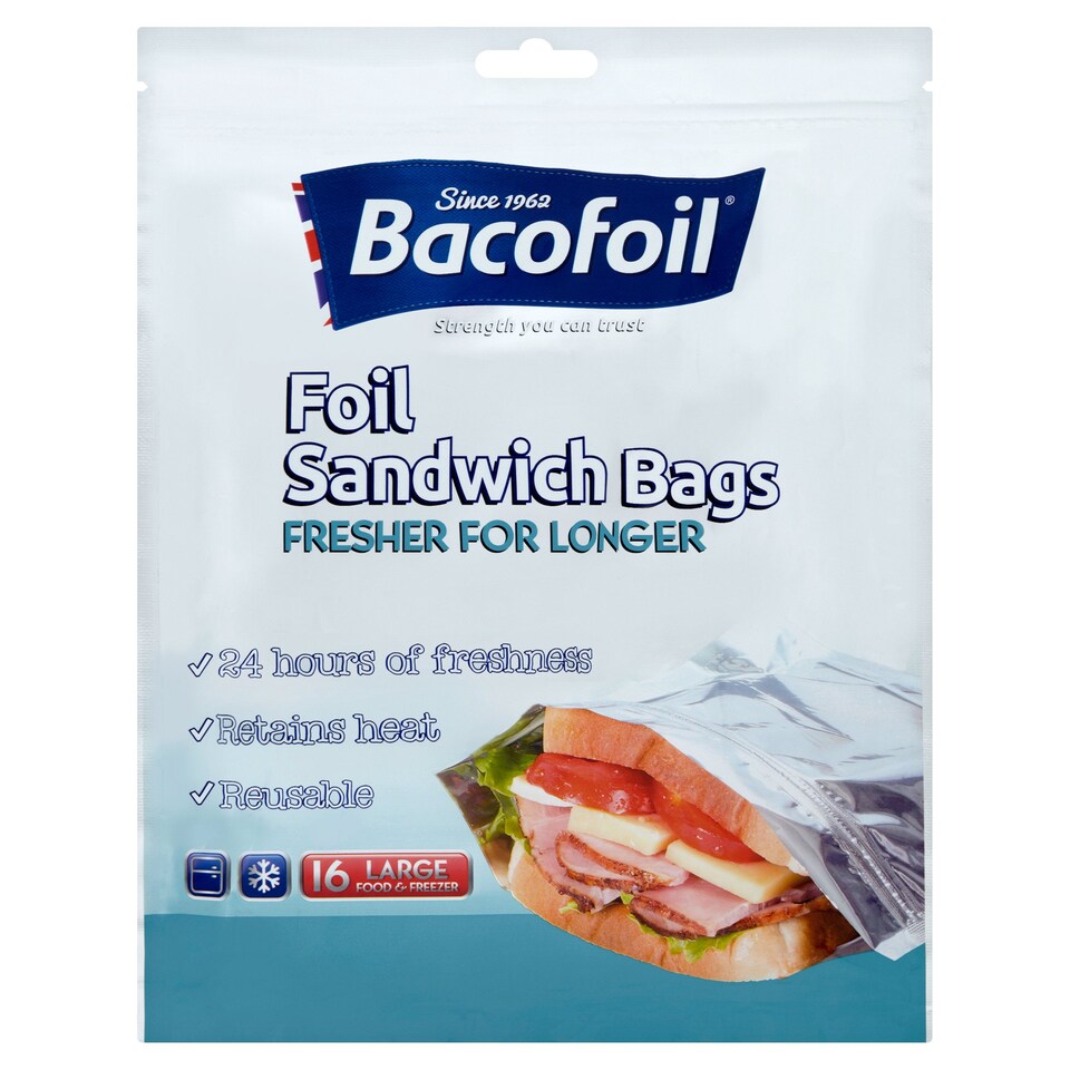 Bacofoil Foil Sandwich Bags 16s
