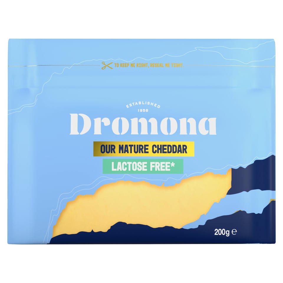 Dromona Lactose Free Mature Cheddar 200G