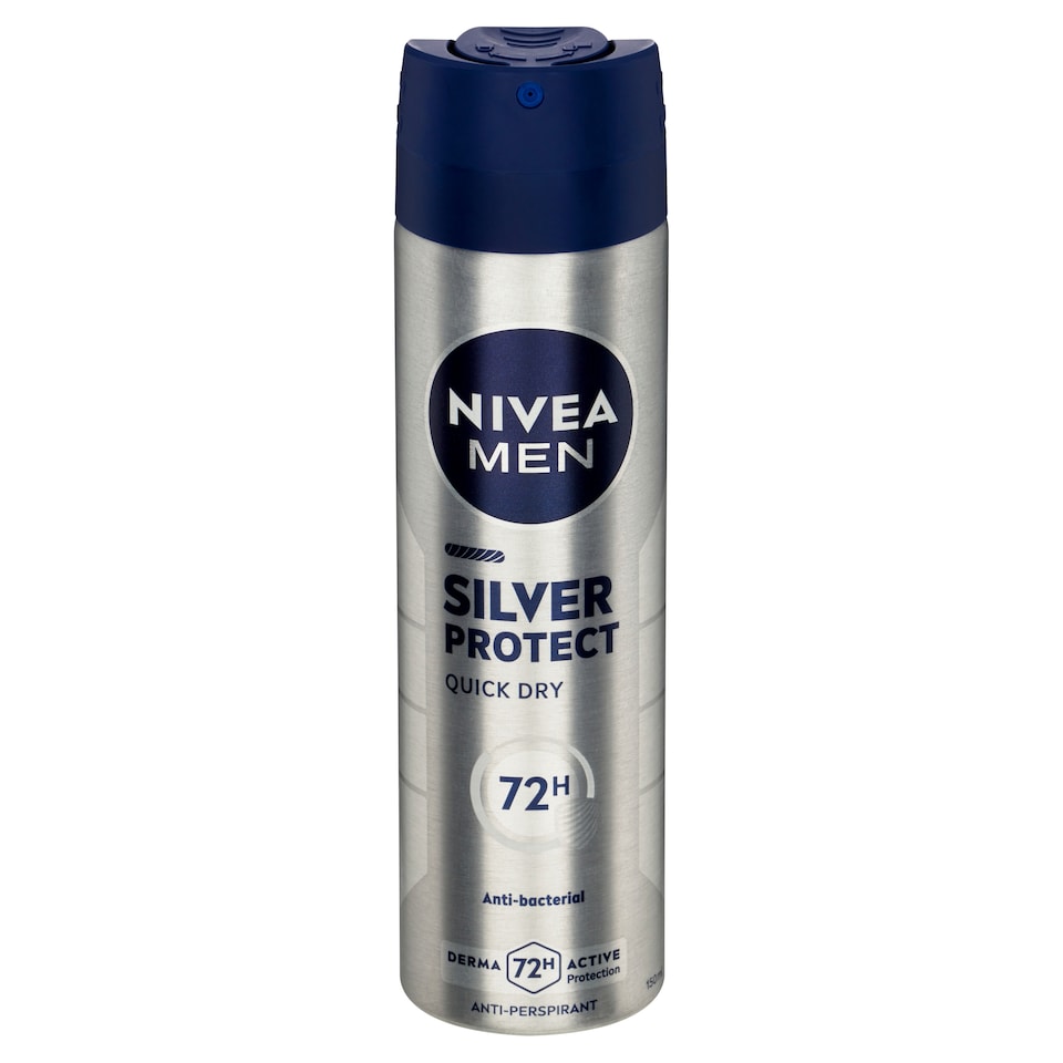 obrázok 1 z Nivea Men Silver Protect Sprej antiperspirant 150 ml