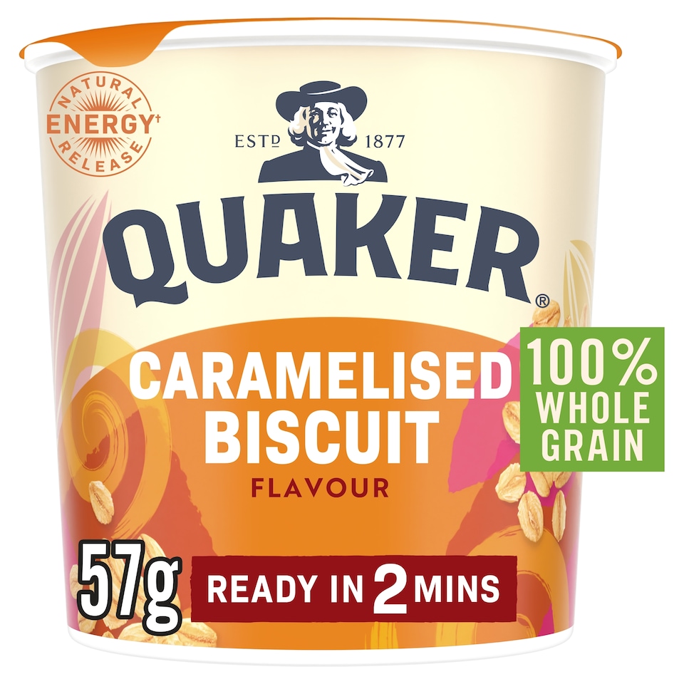 image 1 of Quaker Caramelised Biscuit Porridge Pot 57g