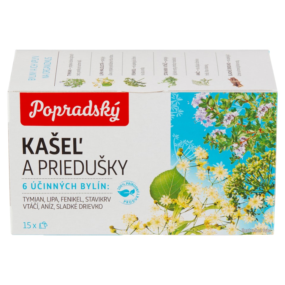 obrázok 1 z Popradský Kašeľ a priedušky bylinný čaj 22,5 g