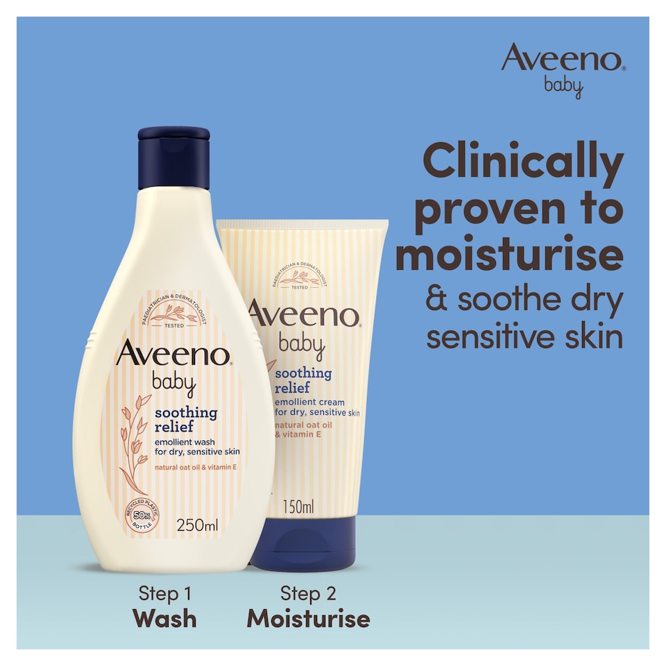image 1 of Aveeno Baby Soothing Relief Emollient Baby Wash for Dry Skin 250ml